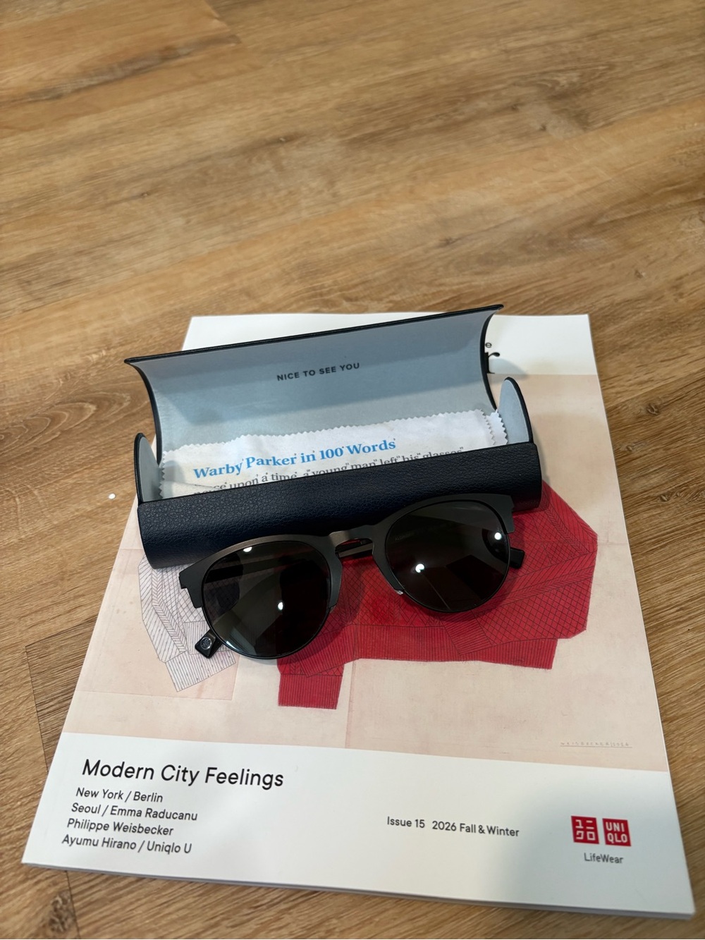 Warby Parker Aldridge Black Sunglasses with Grey Lenses
